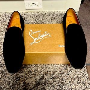 Christian Louboutin Dandelion Velvet Loafers size 14